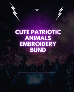 Cute Patriotic Animals Embroidery Bundle