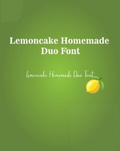 Lemoncake Homemade Duo Font